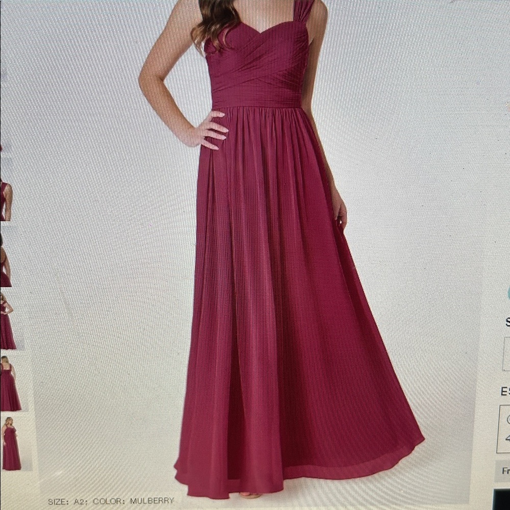 NWT Azazie Zapheira Gown Sz A14 Wedding Bridesmaid Special Event Formal Prom